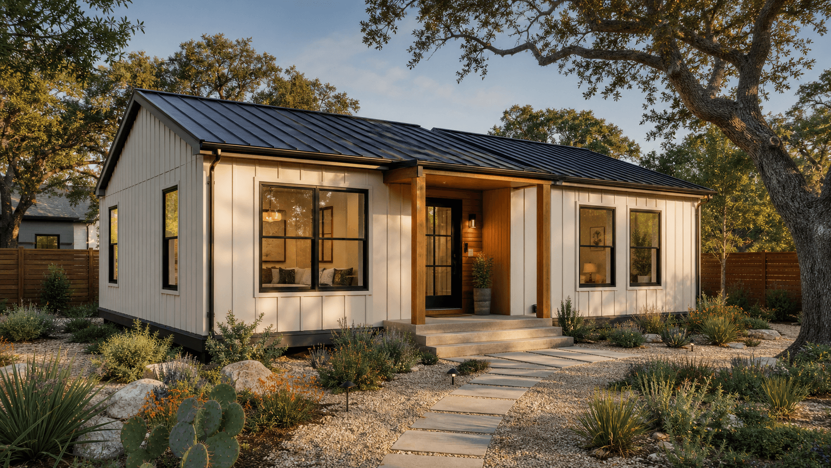 Single-story living without solar or wellness additions